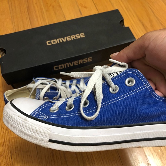 blue all star converse shoes